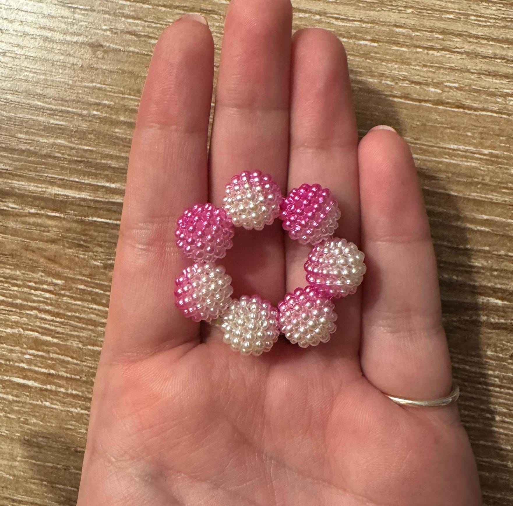 Textured Bead Fidget Toy | Magenta Ombre | Sensory Stim Toy - Thumbnail 6