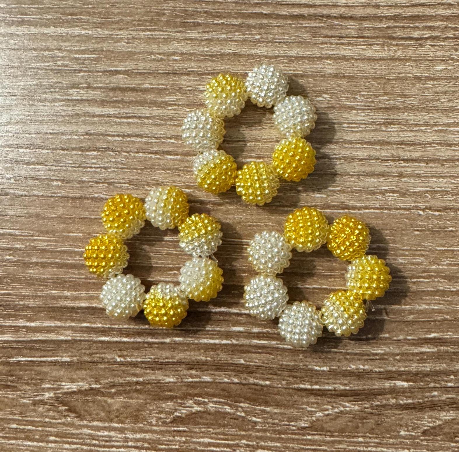Textured Bead Fidget Toy | Lemon Sorbet Ombre | Sensory Stim Toy - Thumbnail 4