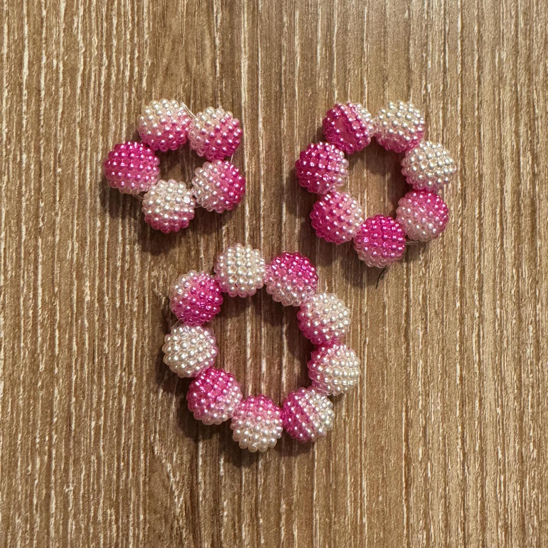 Textured Bead Fidget Toy | Magenta Ombre | Sensory Stim Toy