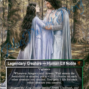 arwen mtg card Arwen, Mortal Queen (Foil) (LTR) Tales of Middle Arwen, Mortal Queen (Extended Art)