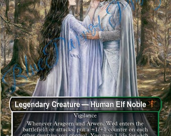 aragorn and arwen mtg card Aragon and Arwen Proxy