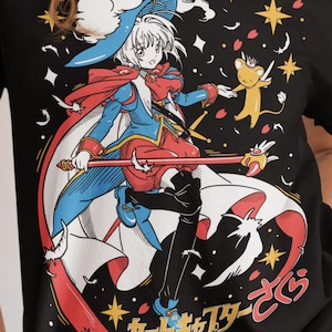 Camiseta Cardcaptor Sakura, camiseta de anime kawaii, camisa Waifu Kero-Chan, todos os tamanhos, presente para fãs de anime, top de algodão unissex