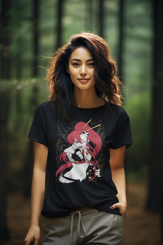 Camiseta unisex de algodón grueso inspirada en el anime, perfecta