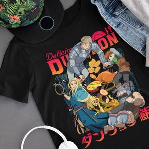 Anime Vintage Special Unisex T-shirt , Laios Touden Dungeon Meshi T-Shirt delicious Anime Lovers Shirt, Graphic Anime Tee, Manga Shirt