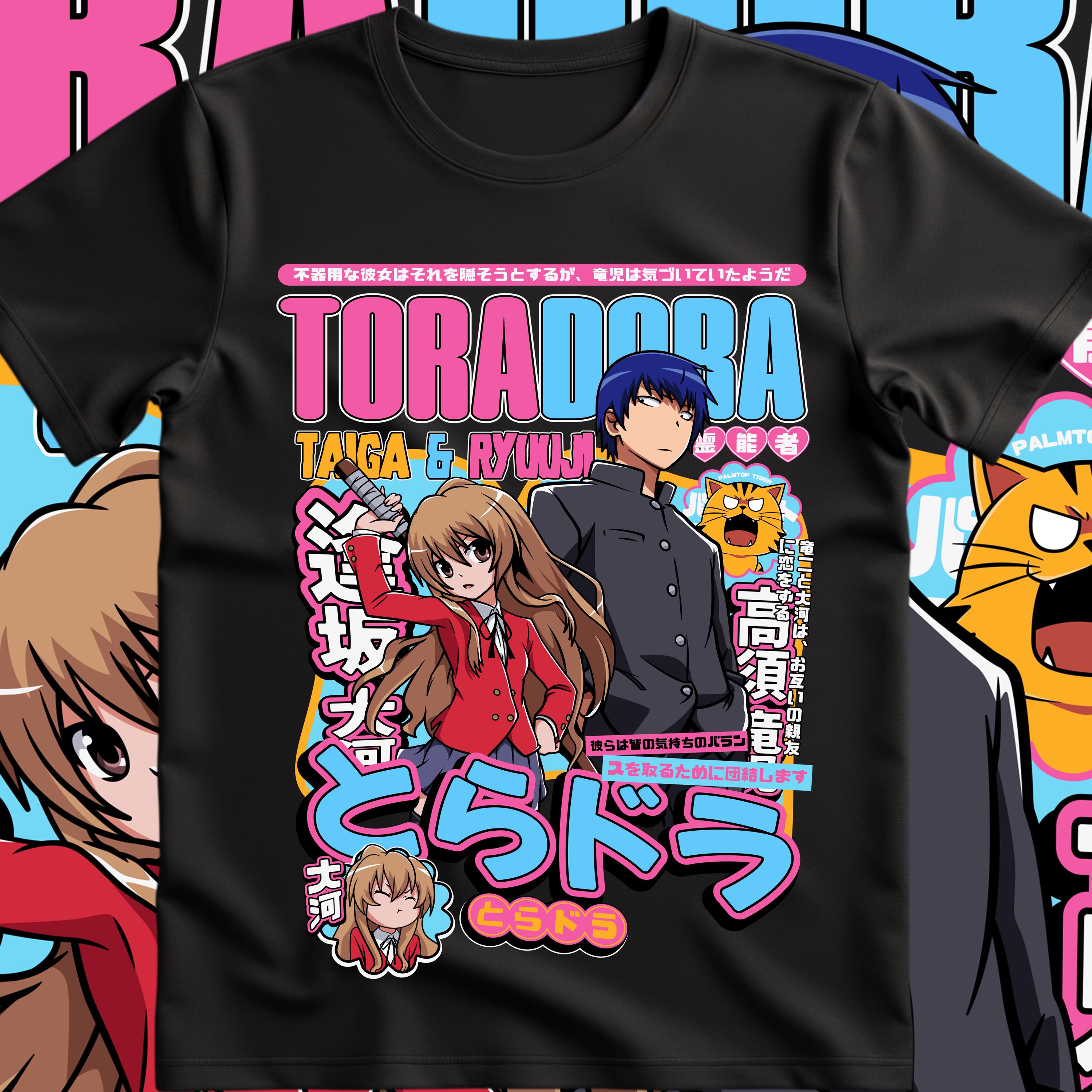 とらドラ シャツ、タイガとリュウジ、逢坂大河シャツ、高須竜児