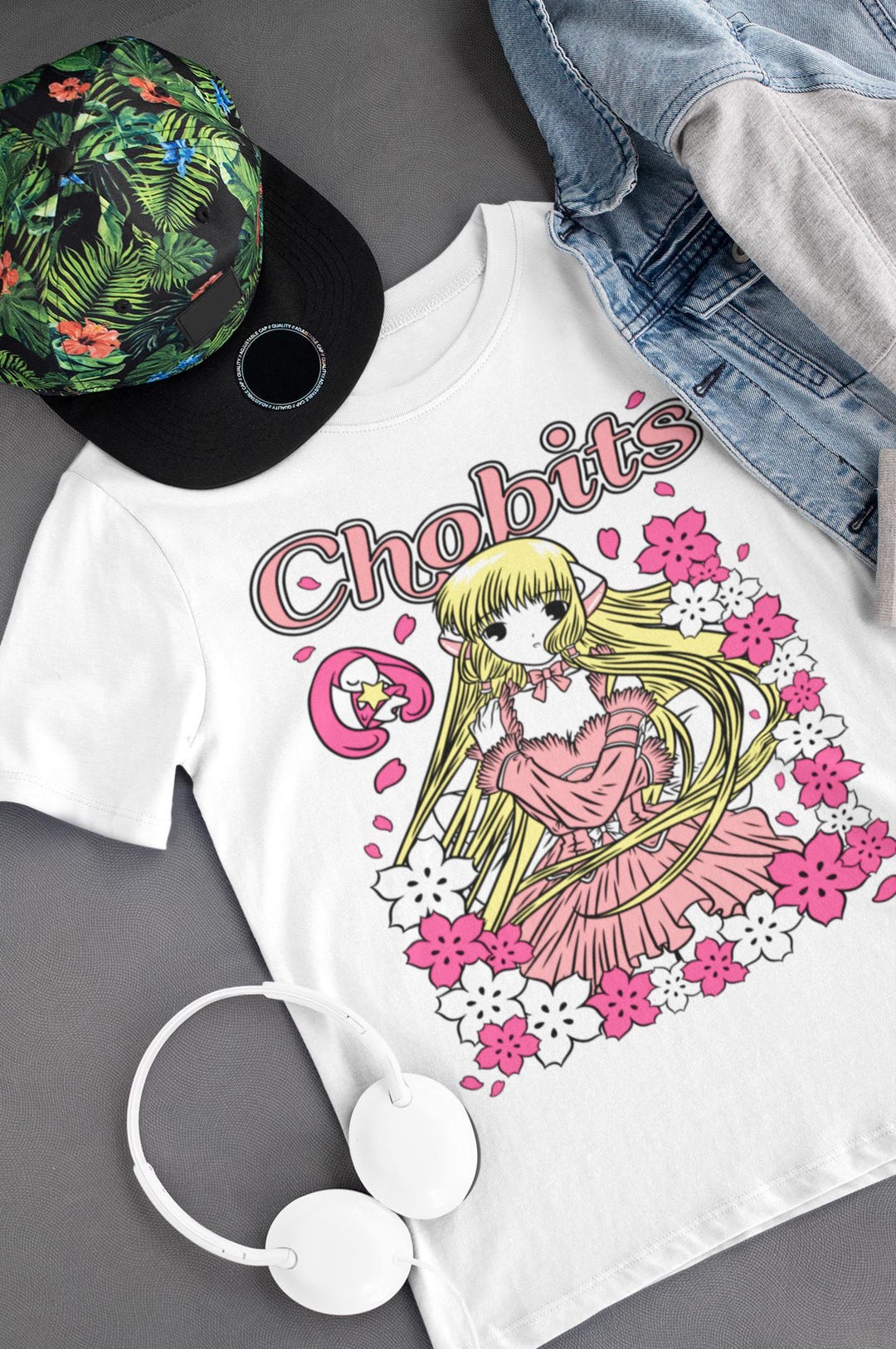 ちょびっツ チー Tシャツ、アニメ ヴィンテージ グラフィック Tシャツ