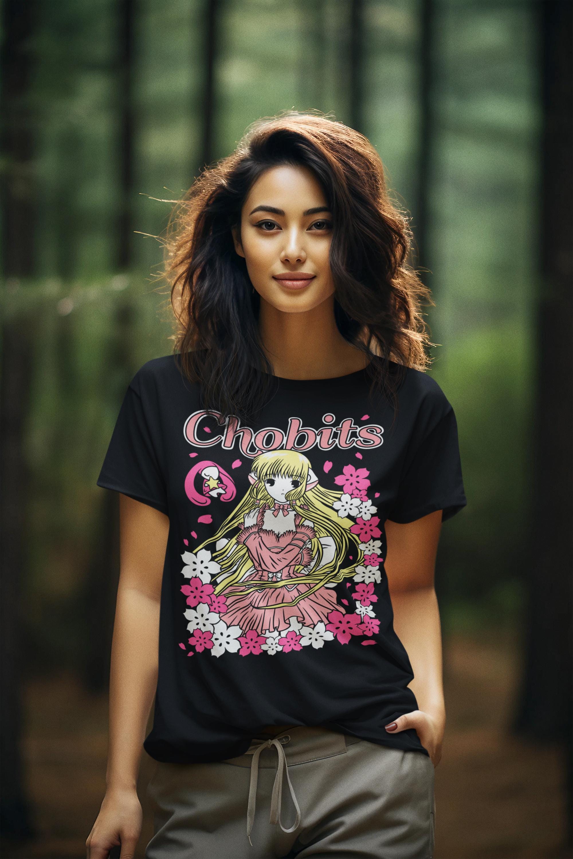 ちょびっツ チー Tシャツ、アニメ ヴィンテージ グラフィック Tシャツ