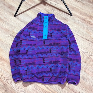 Columbia Fleece Pullover Aztec Womens Fleece Vintage 90s Columbia