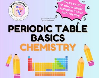 Nozioni di base complete sulla tavola periodica: informazioni sugli elementi, pratica (download digitale)