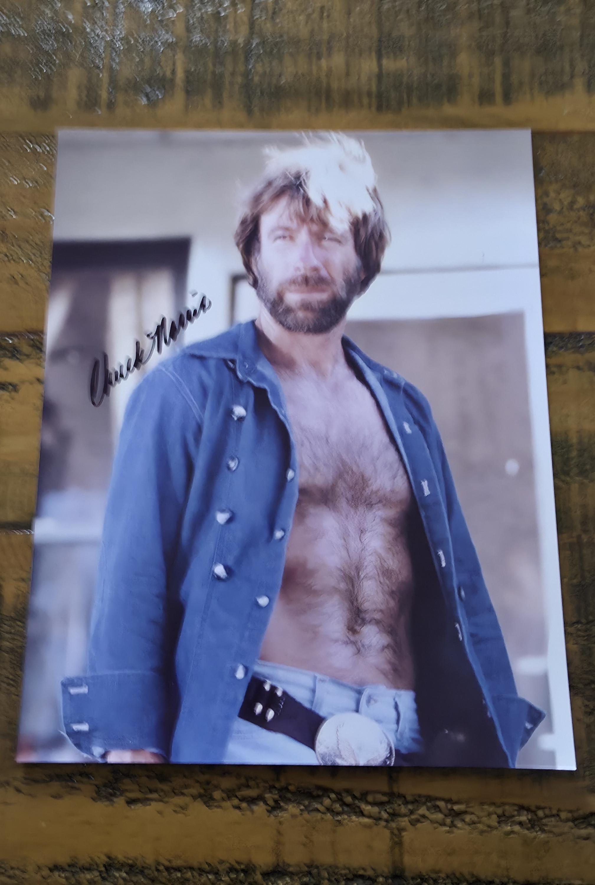 Bruce Lee Et Chuck Norris - Way Of The Dragon - Impression Photo Signée 30,5 X 20,3 Cm Avec Signature Pré-imprimée Et Autographe - Cadeau Mural, œuvre D'art - Foto 3