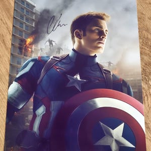 Chris evans signed - Etsy 日本