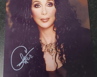 CHER     8 x10" (20x25 cm) Autographed  Signed Photo