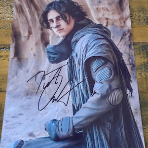 Timothee Chalamet   8 x10" (20x25 cm) Autographed  Signed Photo