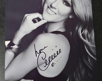 CELINE DION     8 x10" (20x25 cm) Autographed  Signed Photo