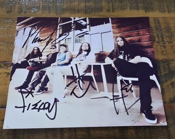 【安心発送】 8x12 autographed signed band original full Korn inch + photo 洋楽