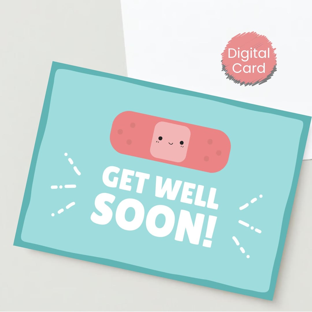 Funny Get Well Soon Card-personalized Card, Thinking of You Card ...