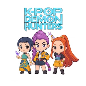 Kpop Demon Hunters png, cadeau voor Huntrix-fans, Kpop Idol Group png, Mira png, Rumi png, Joy png, instant downloads