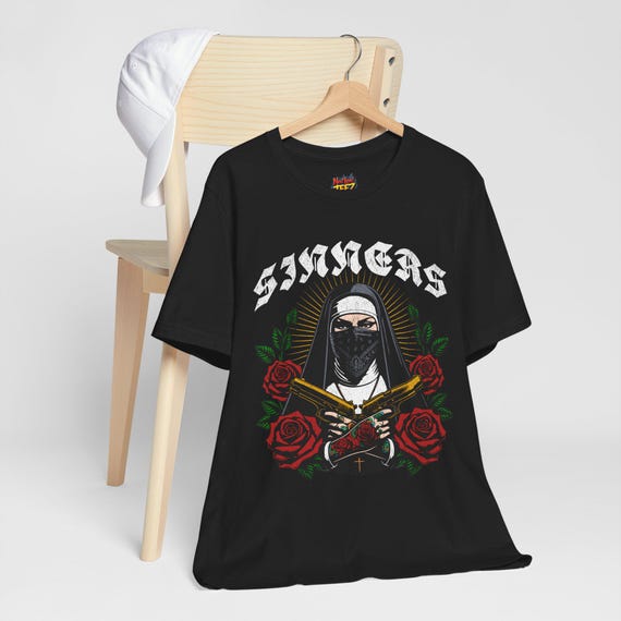Sinners Unisex Tee, Cool Graphic Tshirt, Edgy Streetwear Shirt, Alternative Clothing, Badass Apparel