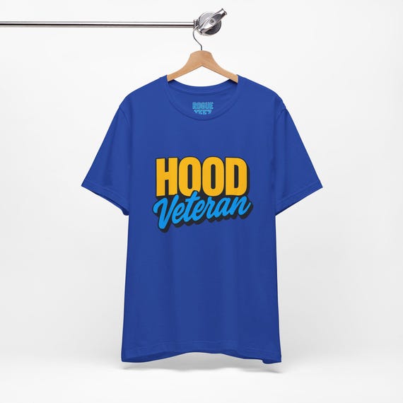 Hood Veteran T-shirt, Unisex Graphic Shirt, Urban Style Top, Tough Guy Clothing
