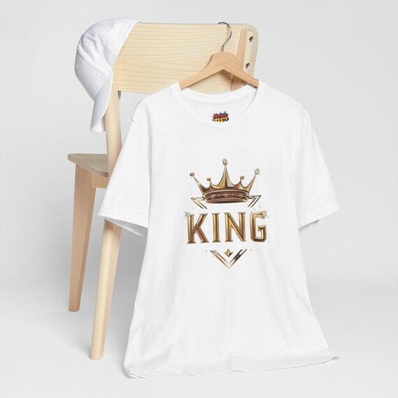King Crown Graphic Tee, Royal Royalty T-Shirt, Regal Majesty Top, Monarch Men Women Shirt, Kingdom Clothing Gift
