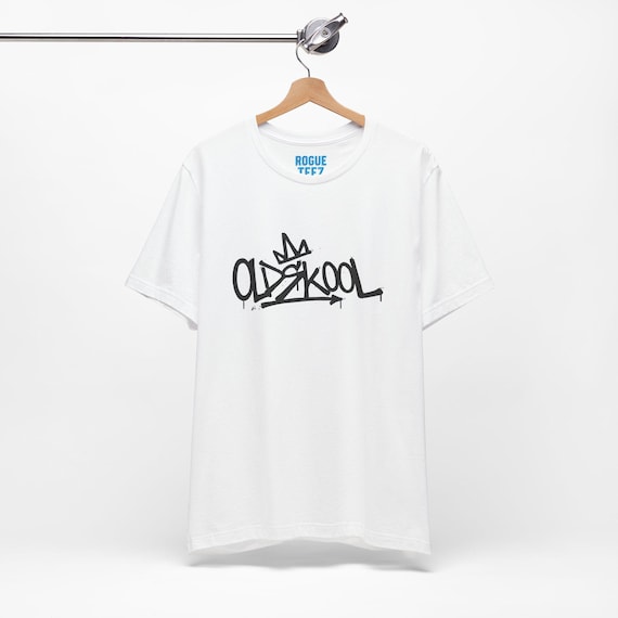 Old Skool, Graffiti Tee, Hip Hop Shirt, Urban Streetwear Top, Retro T-Shirt, Cool Unisex Jersey, Old Skool Style