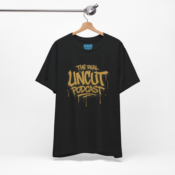 The Real Uncut Podcast Unisex T-shirt, Graphic Tee, Podcast Lover Gift, Vintage Style Shirt, Retro Apparel