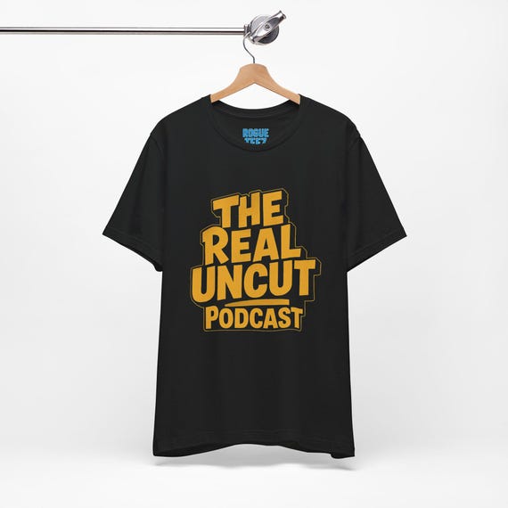 The Real Uncut Podcast Unisex T-shirt, Graphic Tee, Podcast Lover Gift, Vintage Style Shirt, Retro Apparel