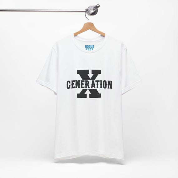 Generation X Unisex Tee Shirt, Retro Vibes Graphic Tee, Vintage Style Unisex Top, 90s Baby Gift, Hipster Tshirt, Grunge Tee, Cool Tee Shirt
