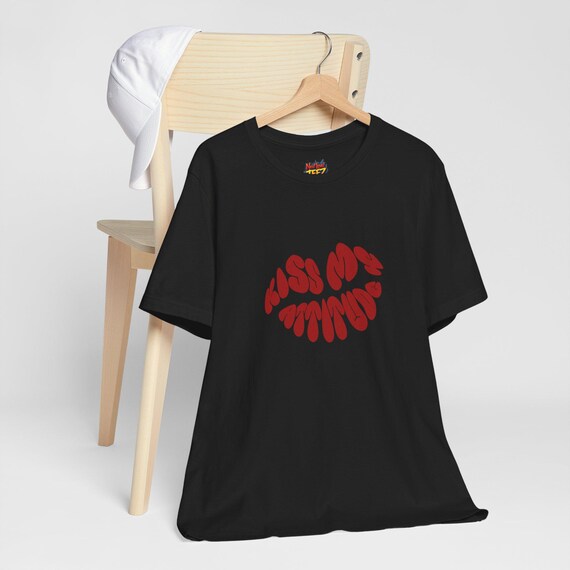 Attitude Graphic Tee, Kiss My Attitude Shirt, Unisex T-Shirt, Sassy Graphic Tee, Positive Vibes Tee, Funny Quote Tee