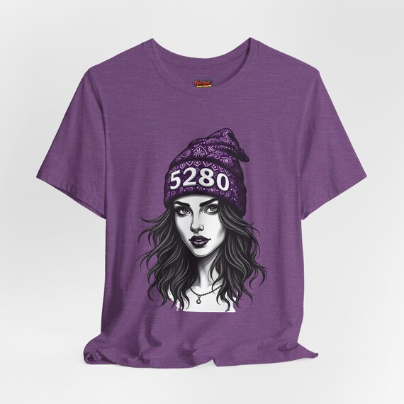 Denver Woman 5280 T-Shirt, Southwest Vibes Tee, Colorado Gift Apparel, Western Cowgirl Top, Urban Streetwear Clothing