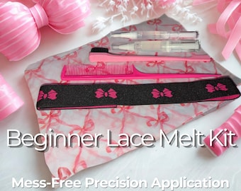 Beginner Lace Melt Kit | Water-Soluble Adhesive, Precision Applicators, Wig Install Tools