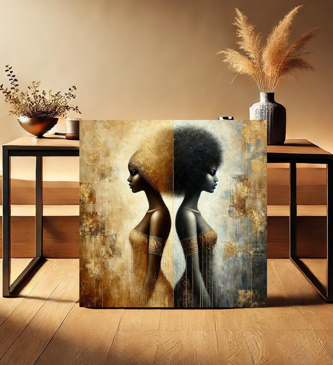 Dual Portrait Abstract Art Digital Print Etsy dual-portrait-abstract-art-digital-print-etsy