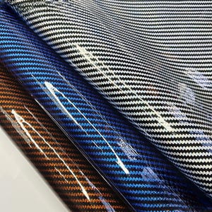 Carbon Fiber Faux Leather – Glossy Vinyl Sheet for DIY Crafts, Car Wrap, Upholstery, Shoes, Bags – Sold by the Yard / Width 137 cm