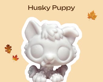 Husky Puppy Custom LPS Toy Commission--simple Design