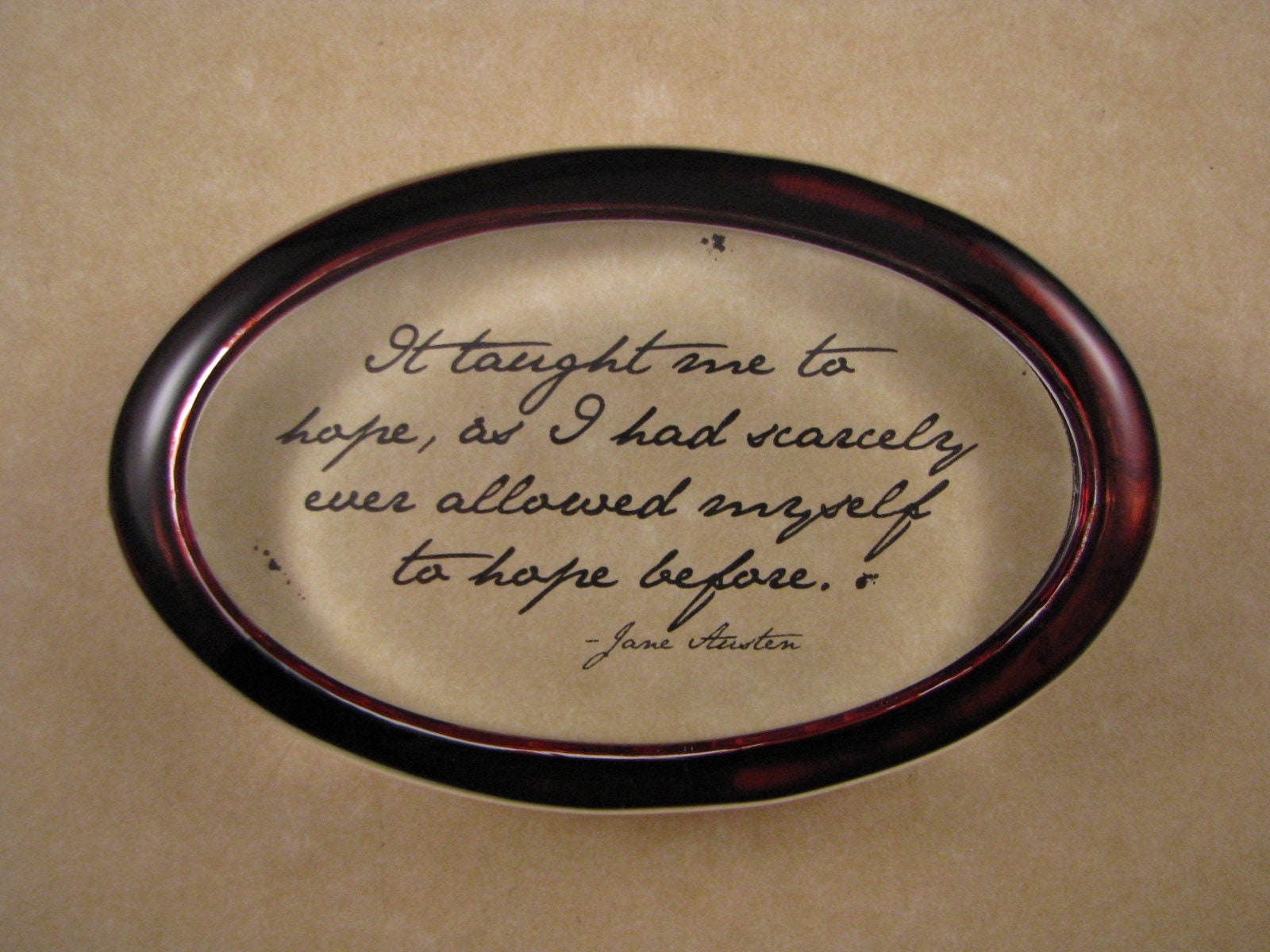 Office Literary Quote Quote Paperweight Pride and Prejudice Designed for Each Other Quote Glass