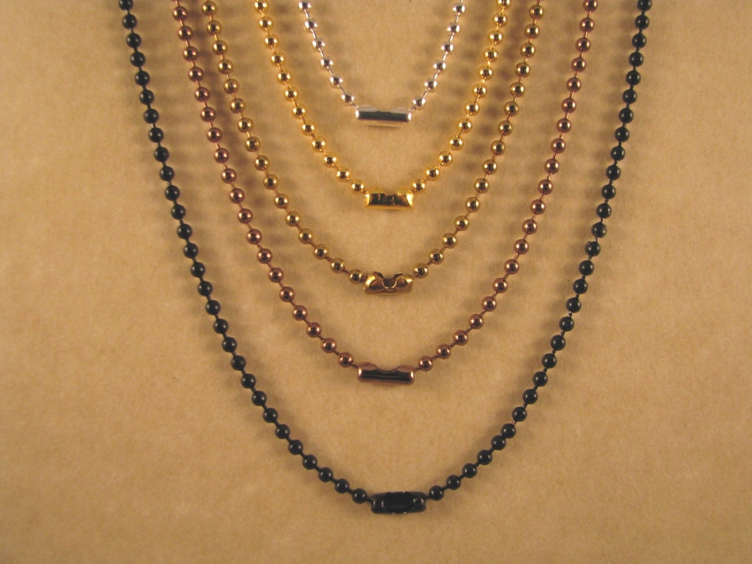 36 Inch 2.4 Mm Chain, Ball Chain Necklace, Silver Ball Chain