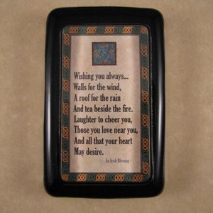 Irish Blessing Quote, Celtic Quote, Quote Paperweight, Housewarming Gift, Glass Paperweight, Irish Paperweight