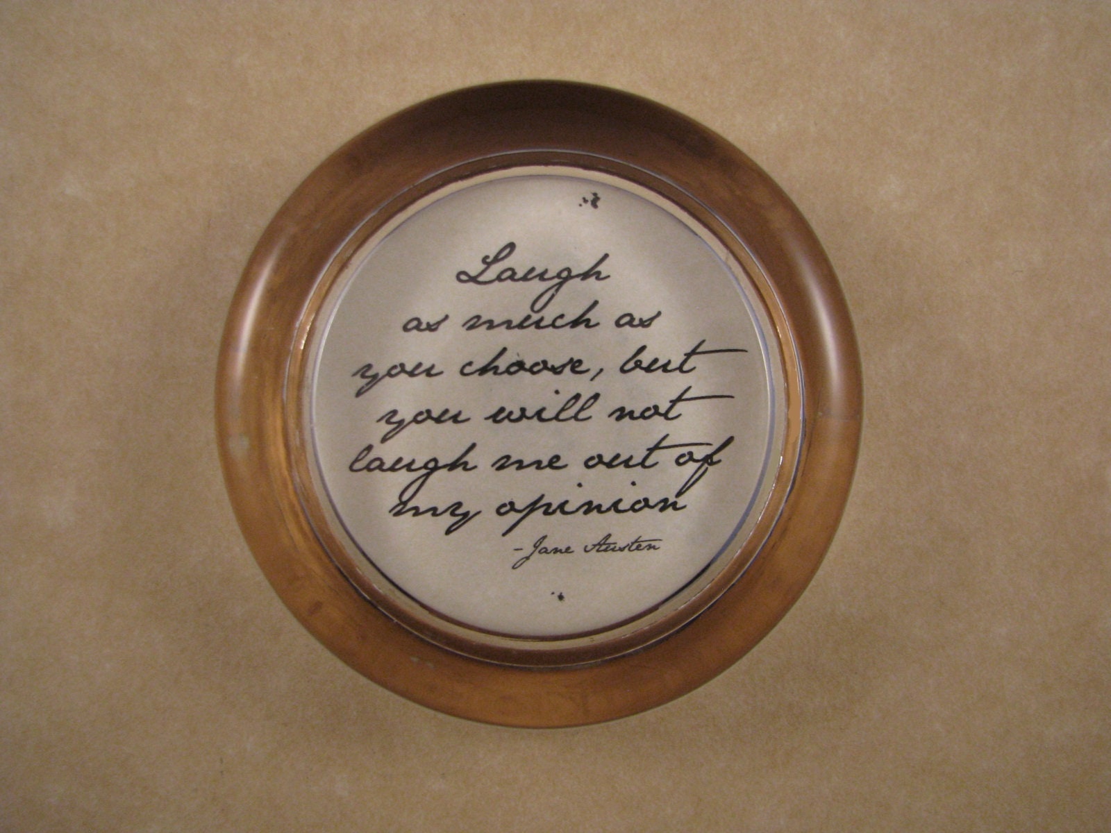 Office Literary Quote Quote Paperweight Pride and Prejudice Designed for Each Other Quote Glass