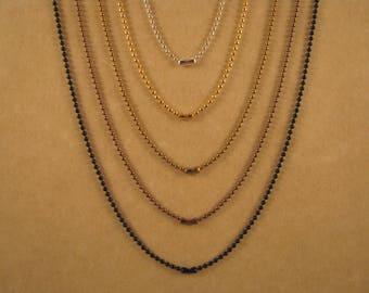 36 Inch 1.5 mm Ball Chain Necklace