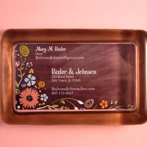 Business Card, Custom Paperweight, Personalized Gift, Business Paperweight, Rectangle Glass, Glass Paperweight, Desk Accessory