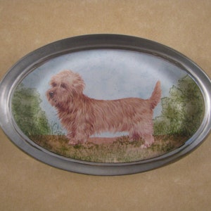 Dandie Dinmont Terrier, Dandie Terrier, Dandie Paperweight, Terrier Gift, Oval Paperweight, Glass Paperweight, Dandie Lover