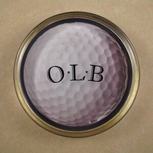 Golf Paperweight, Monogram Paperweight, Personalized Gift, Gift for Her, Monogram Gift, Large Round, Glass Paperweight, Golf Lover