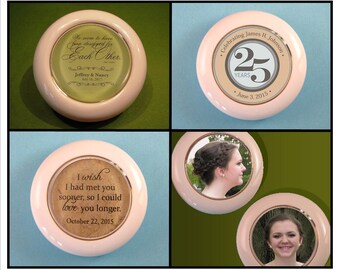 Personalized Gift, Custom Paperweight, Porcelain Paperweight, Keepsake Paperweight, Photo Paperweight, Quote Paperweight, Wedding Keepsake