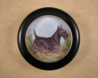 Scottish Terrier Rund Glas Briefbeschwerer