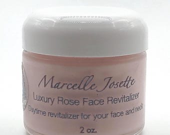 Organic Rose Face Cream: Revitalizing Face & Neck Lotion