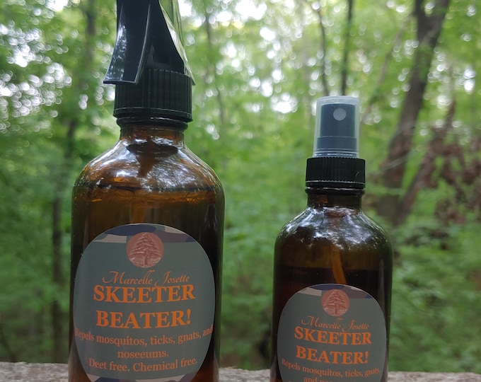 Skeeter Beater! Bug repellent insect spray (With 10 Essential Oils!) Deet free. Organic