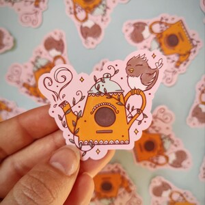 Sticker Chaumière à oiseaux