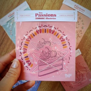Pack sticker et carte - La Pâtisserie - Vos passions illustrées