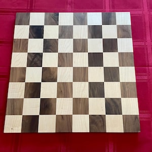 Handmade Chess Board - Walnut and Maple