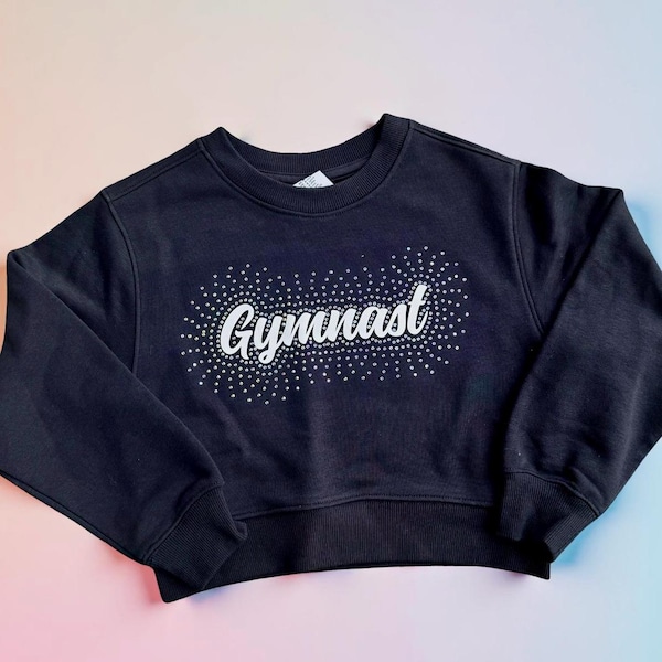 Sudadera de gimnasia / Top con pedrería para gimnastas / Regalos para gimnastas